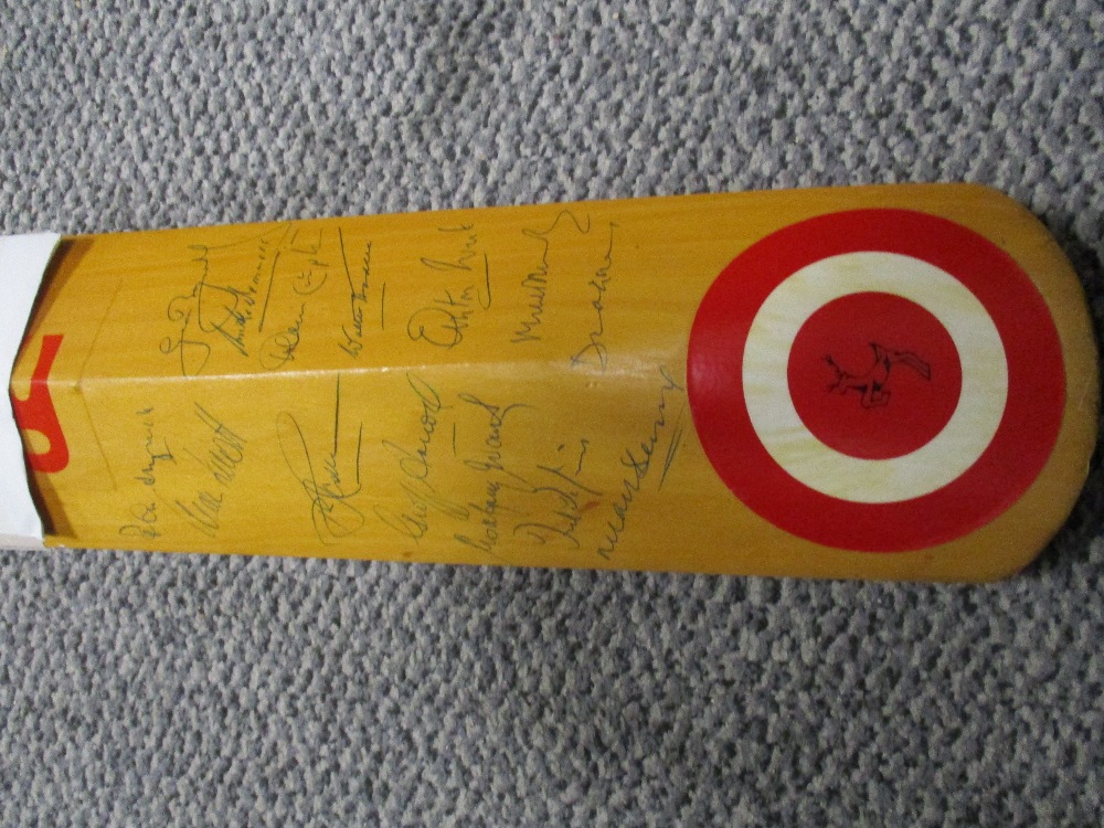 A signed cricket bat, England V New Zealand, 30-06-1994 to 05-07-1994. - Image 4 of 4