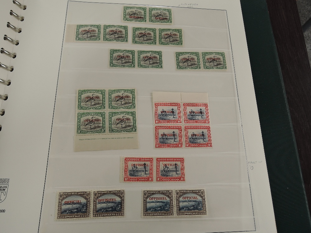 SOUTH AFRICA, & SWA OFFICIALS COLLECTION MNH IN PAIRS - PRE 1953 COLLECTION MNH, WITH FLAWS ETC IN - Image 5 of 6