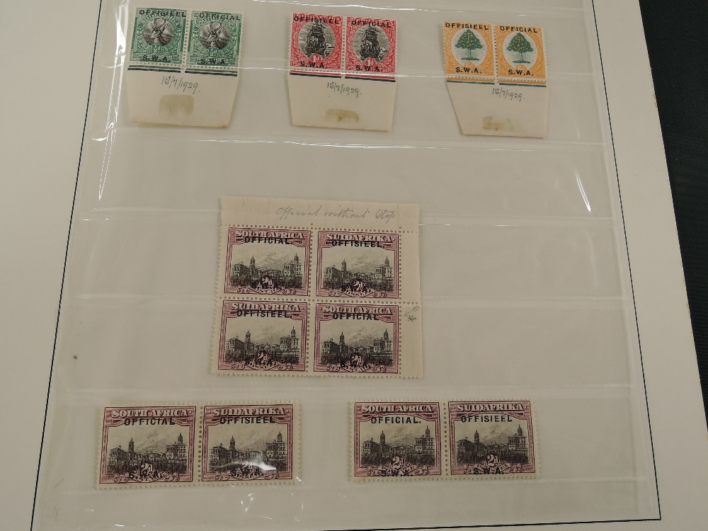 SOUTH AFRICA, & SWA OFFICIALS COLLECTION MNH IN PAIRS - PRE 1953 COLLECTION MNH, WITH FLAWS ETC IN - Image 2 of 6