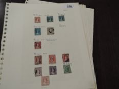 NATAL, QUEEN VICTORIA ERA STAMP COLLECTION ON LEAVES MINT & USED 5 pages of leaves with early period
