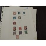 NATAL, QUEEN VICTORIA ERA STAMP COLLECTION ON LEAVES MINT & USED 5 pages of leaves with early period