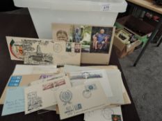 SOUTH AFRICA, COLLECTION OF COVERS, INCLUDING FDC's, POSTCARDS ETC IN TUB - FEW HUNDRED ITEMS Tub