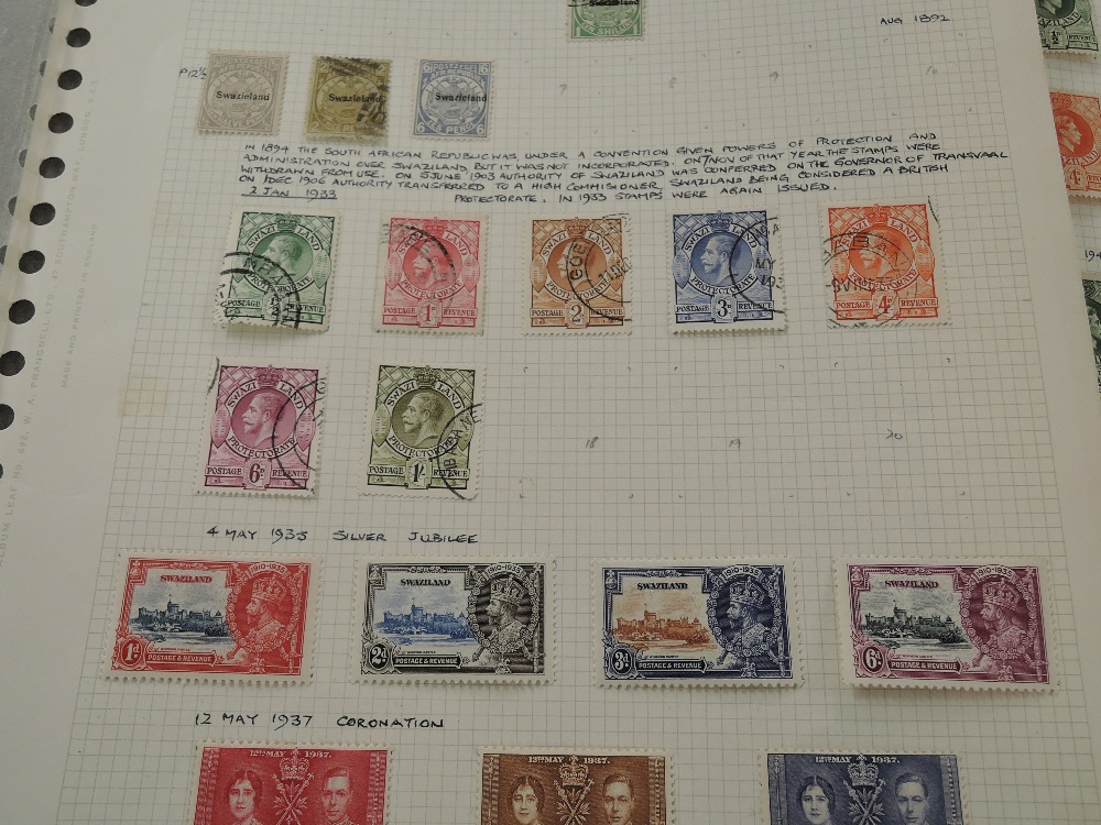 SWAZILAND 1889-1981 STAMP COLLECTION ON 20+ PAGES OF LEAVES Fine Swaziland collection, housed on 20+ - Image 2 of 8