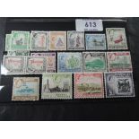 RHODESIA & NYASALAND QEII DEFINITIVES SET OF 15 + COILS ALL UNMOUNTED MINT Card with unmounted