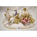 An Alexander Daniel fine porcelain 'Cinerella's Magical Moment' anniversary sculpture, highlighted