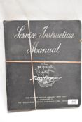 A service instruction manual for the Triumph Mayflower, First issue and a Triumph Mayflower