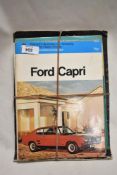 Three Pearson's illustrated car servicing series books for; Ford Capri, Ford Anglia 105E and Ford