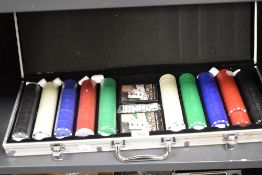 A poker game set in carry case.