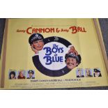 A Uk comedy interest Quad poster, Canon and Ball - The Boys in Blue