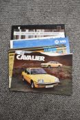 A mixed lot of Specification catalogues and similar, of Rover V8-S, MG Midget and MGB GT, Mini van
