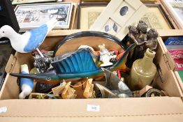 Miscellaneous selction of items including a Royal Albert 'Gentleman mouse made a bow', seagull