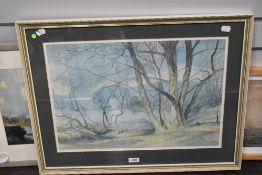 A print after Edward Jeffrey (19th/20th century) A Lake District colour print, mounted, framed and