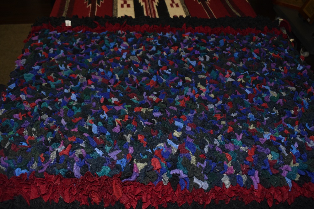 A traditional styled peg/proddy rug.