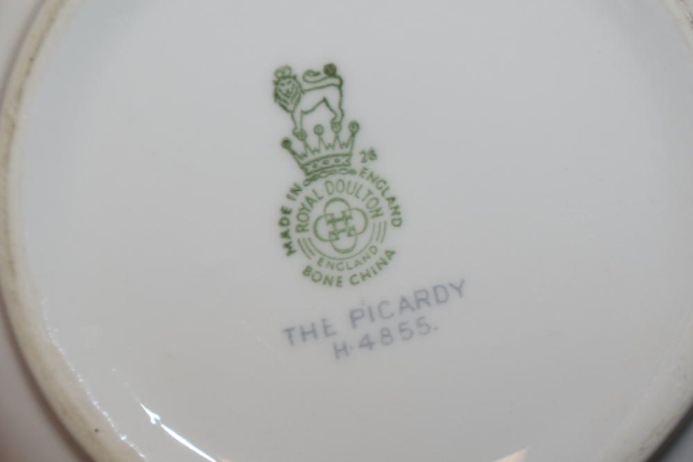 A collection of Royal Doulton 'The Picardy' table ware, including tureens, plates, cups, saucers, - Image 2 of 2