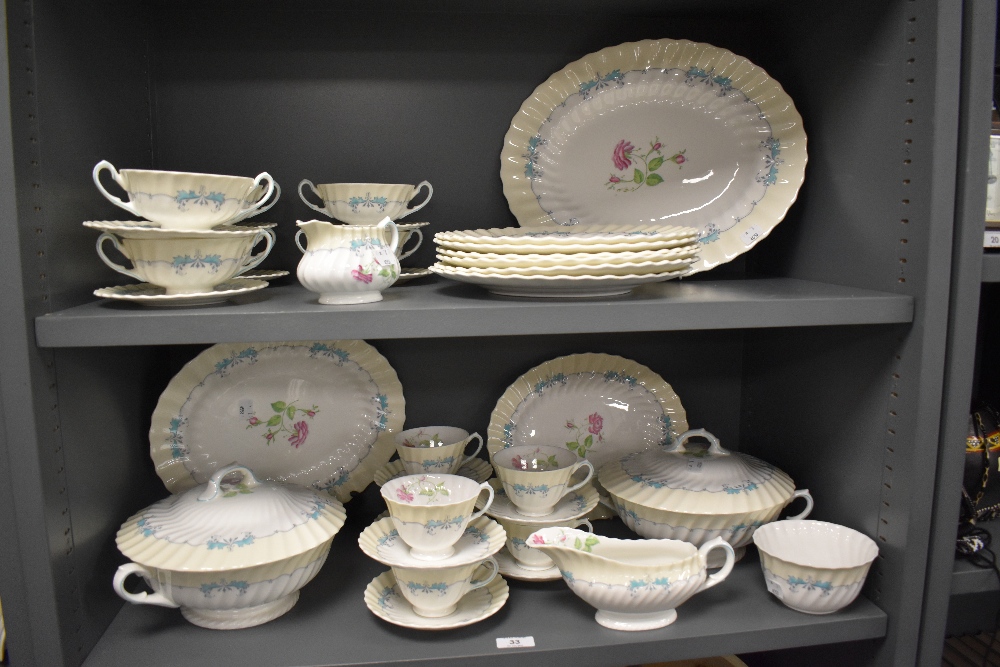 A collection of Royal Doulton 'The Picardy' table ware, including tureens, plates, cups, saucers,