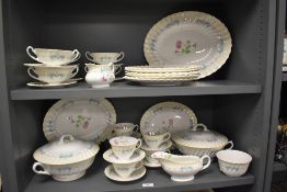 A collection of Royal Doulton 'The Picardy' table ware, including tureens, plates, cups, saucers,