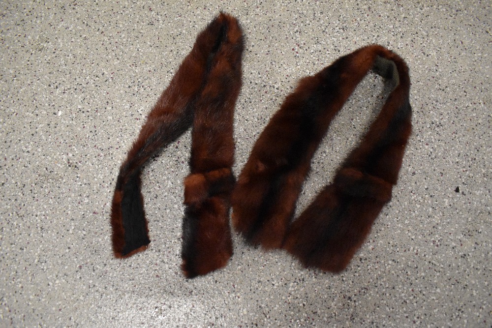 A vintage mink stole and two tippets or collars, sold with a 1950s Astrakhan jacket, AF, split - Image 4 of 5