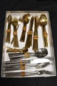 A small quantity of stainless steel cutlery, to comprise forks, knives, and spoons
