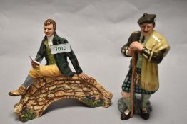 Two Royal Doulton porcelain Scottish themed figures, comprising Robert Burns HN3641 and The laird