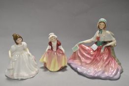 Three Royal Doulton Figurines, comprising; Amanda, Dinky Do and Memories.