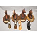 Eight Beswick Pottery horse head wall plaques, to include; Red Rum 2702, Troy 2699, Arkel 2700,
