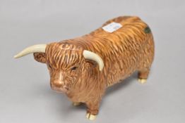 A Beswick animal study of a highland bull no. 2008