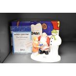 A Coalport characters first edition figural group, Father Christmas and the snowman, the special