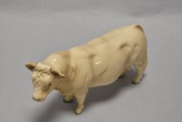 A Beswick Pottery study of a Charolais bull 2463A.