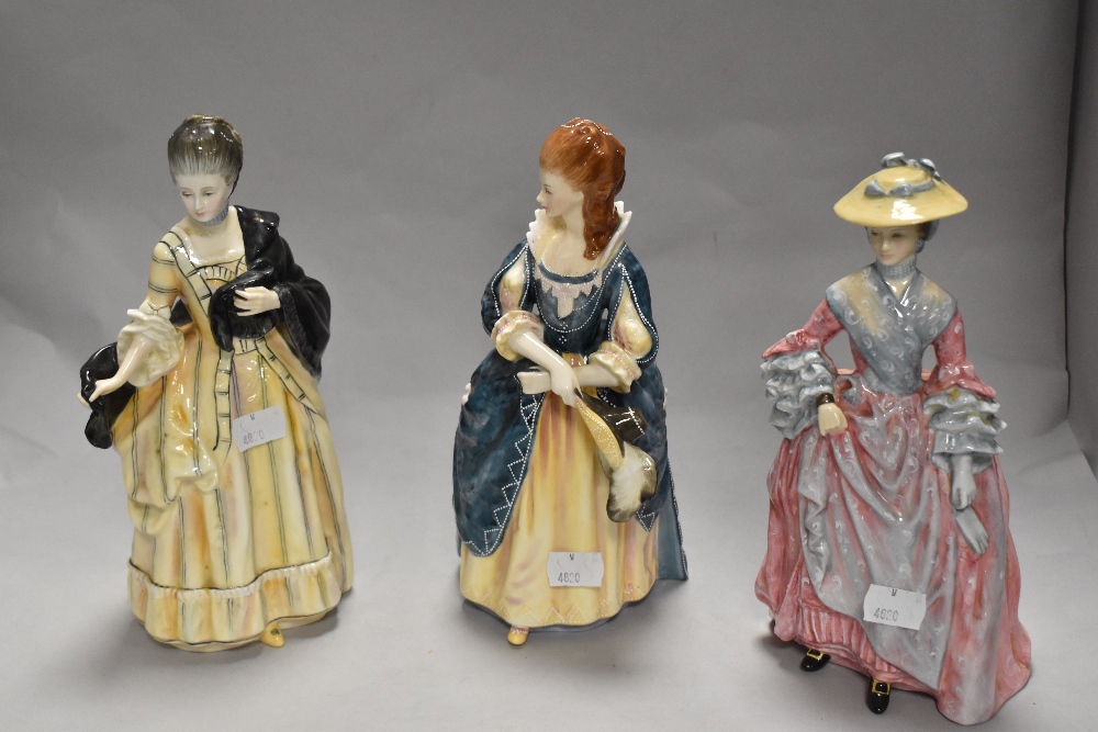 Three Royal Doulton figurines, including, Isabella Countess of Sefton, The Hon Frances Dunncombe and - Image 2 of 5