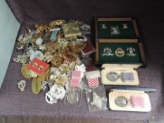 A collection of modern Military Cap Badges, Copy Badges and Copy Medals including Victoria Cross,