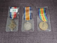 A WW1 Trio, 1914-15 Star, British War Medal and Victory Medal to 67091 Dvr.G.Cole.R.F.A