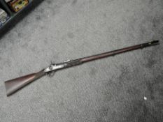 A Volunteer 1853 pattern three band Rifle by JD Dougall 59 ST James Street, London, London proof