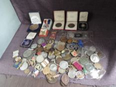 A collection of Medals & Medallions including Royalty, Masonic, Sports, St Johns, Buffaloes etc