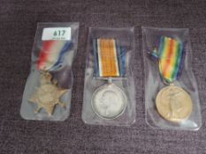 A WW1 Trio, 1914-15 Star, British War Medal and Victory Medal to 60973 Dvr.G.Budd.R.F.A, War &