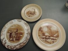 Three WWI Bruce Brainsfather Plates by Grimwades Stoke on Trent 1917