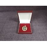 A 9ct Gold Rifle Brigade Sweetheart Brooch in case