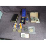 A collection of Military Medals, WWI Pair War & Victory to GS-49626 PTE.H.Durrant.R.FUS, WWI Pair