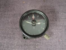 A black Bakelite Cockpit 8 day mk2d Clock 6A/1275 22067/43, on reverse Air Ministry marked, possible
