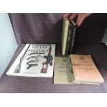 Nine Military volumes and hand books, Pistols, Rifles and Machine Guns, Small Arms, Swords and