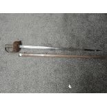 An Infantry Officers Sword 1897, VR Cypher on hilt, Wilkinson London & proof marks on blade, metal