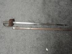 An Infantry Officers Sword 1897, VR Cypher on hilt, Wilkinson London & proof marks on blade, metal