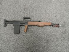 A possible Enfield EM-2 training rifle with wood and metal Bayonet, overall length 68cm with
