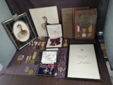 A family group of Medals WWI onwards, Grace Rae Brown in 1919 was awarded the MBE for services to