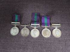 A small collection of General Service Medal's, George VI with Palestine Clasp to 3582707.PTE.W.