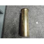 A WWI 18 Pounder brass Shell Case dated 1918 P of W 1919, fine engraved decoration to W.Abraham