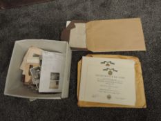 A collection of Military photo's and paper ephemera, mainly WWII