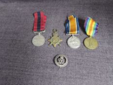 A WW1 Four Medal Group, The Distinguished Conduct, 1914-15 Star, War and Victory along with Services