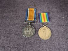 A WW1 Pair, British War Medal and Victory Medal to 23147 Pte.W.Duarrell. E.York.R