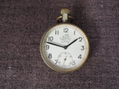 A Military 8 Day Pocket Watch by Etienne & Co, Swiss Made mark IV, dial numbered 832 in case