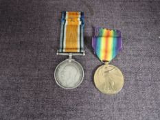 A WW1 Pair, British War Medal and Victory Medal to 321 Pte.M.Bowen.Rif.Brig